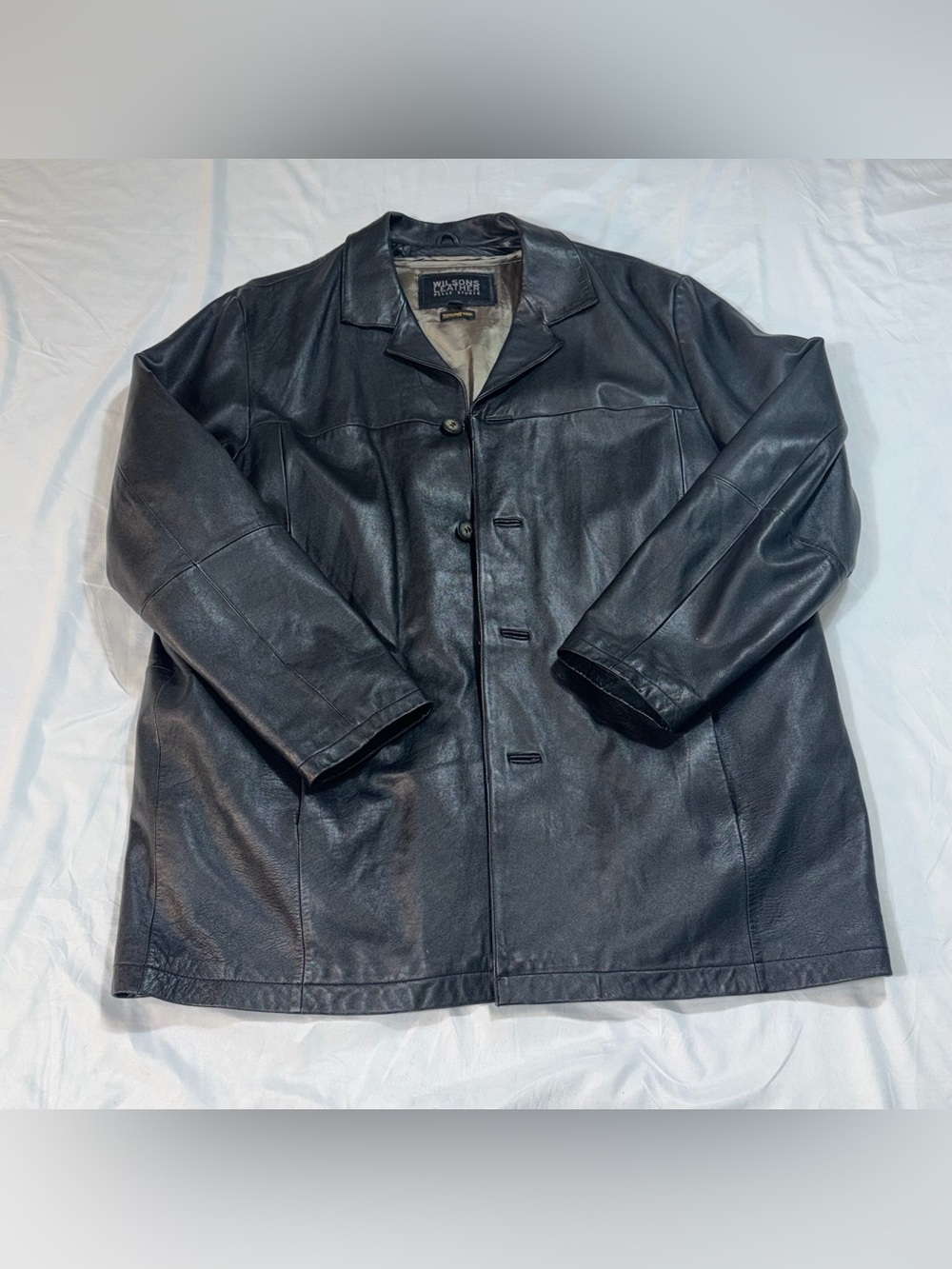 Wilsons Leather Pelle Studio Black Car Coat Men’s 2XLT Thinsulate